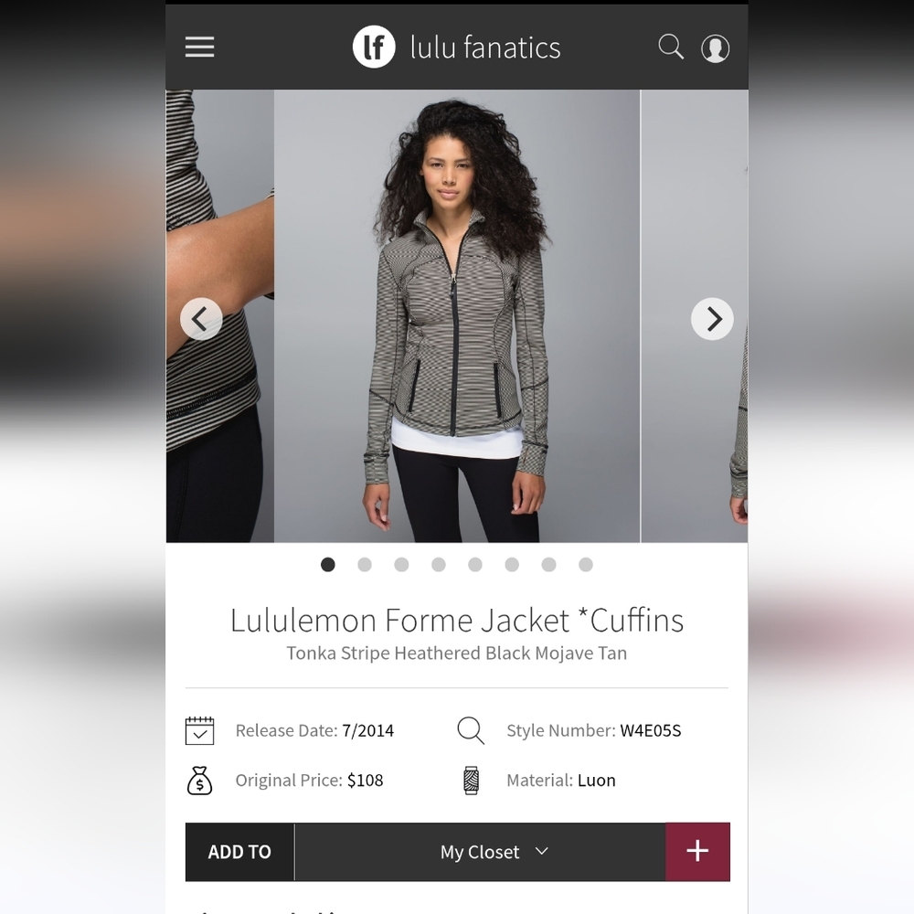 lululemon Athletica Forme Jacket (Define) 6